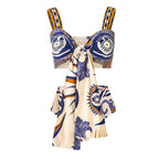Women's Crop Top and Maxi Skirt Set