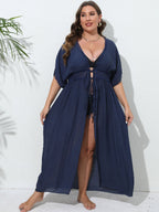 Women's Airy Beach Kimono with Crochet Details