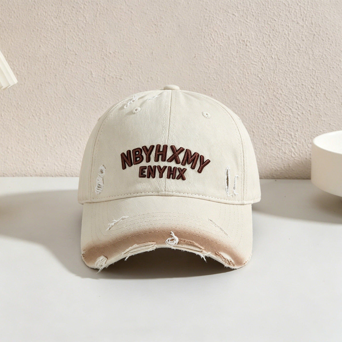 Men's Casual Distressed Textured Baseball Cap