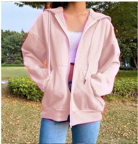 Women's Comfortable Hooded Jacket with Pockets