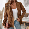 Women's Two-Button Corduroy Blazer