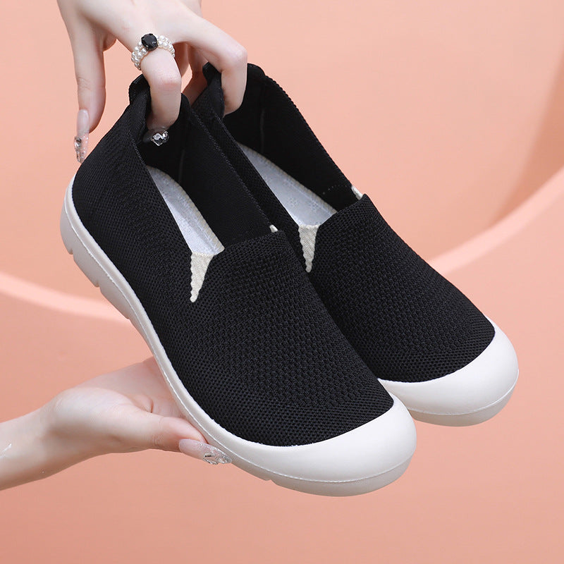 Women's Breathable Slip-On Sneakers with Flexible Fit