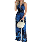 Elegant Jumpsuit with Spaghetti Straps and High Side Slits