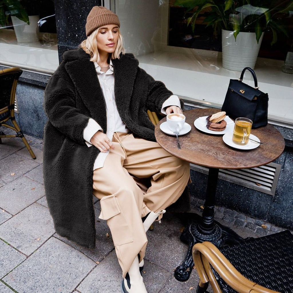 Women's Cozy Oversized Teddy Fleece Coat