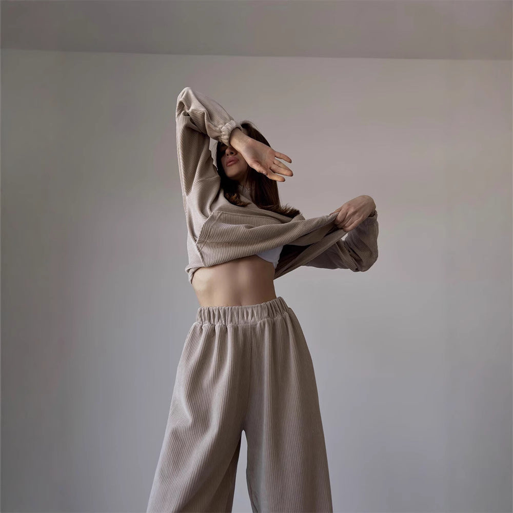 Women's Corduroy Lounge Set