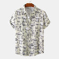 Women's Short-Sleeve Shirt with Unique Mushroom Design