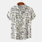 Women's Short-Sleeve Shirt with Unique Mushroom Design