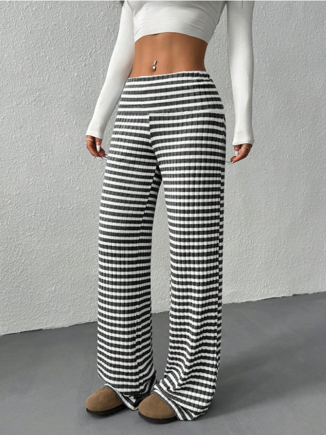 Women's Elegant Plaid Carrot Trousers