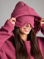 Relaxed Hoodie with Integrated Sleep Mask
