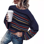 Women's Striped Casual Sweater