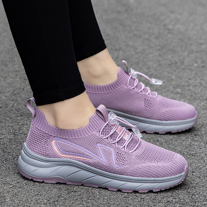 Women's Breathable Sneakers with Quick-Lace System