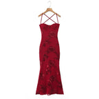 Women's Bodycon Dress with Floral Lace Trim