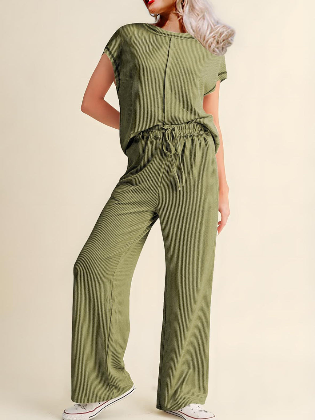 Women's Cozy High-Waisted Lounge Set
