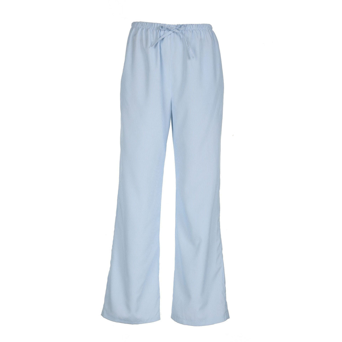 Women's Relaxed Cotton Pants with Light Stripe Pattern