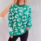 Women's Cozy Modern Leopard Print Sweater