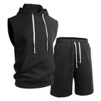 Men's Sleeveless Hoodie Lounge Set