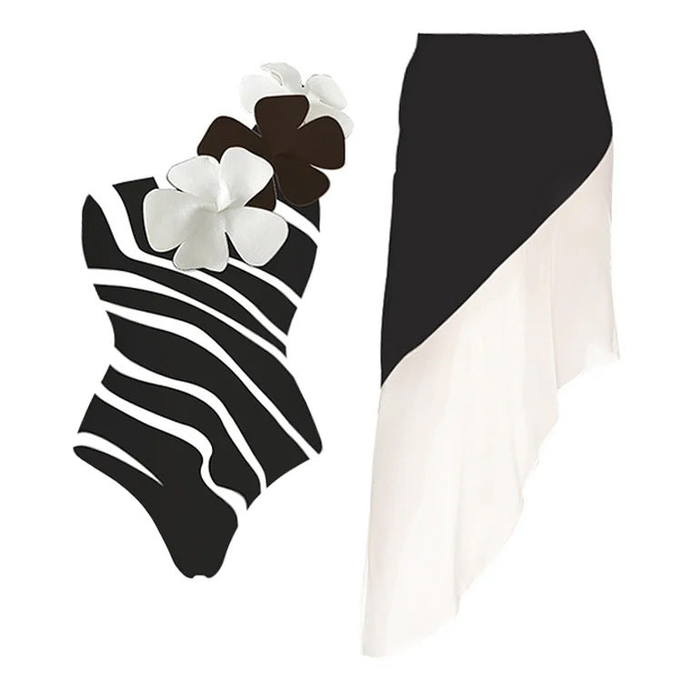 Women's Swimsuit with Floral Detail