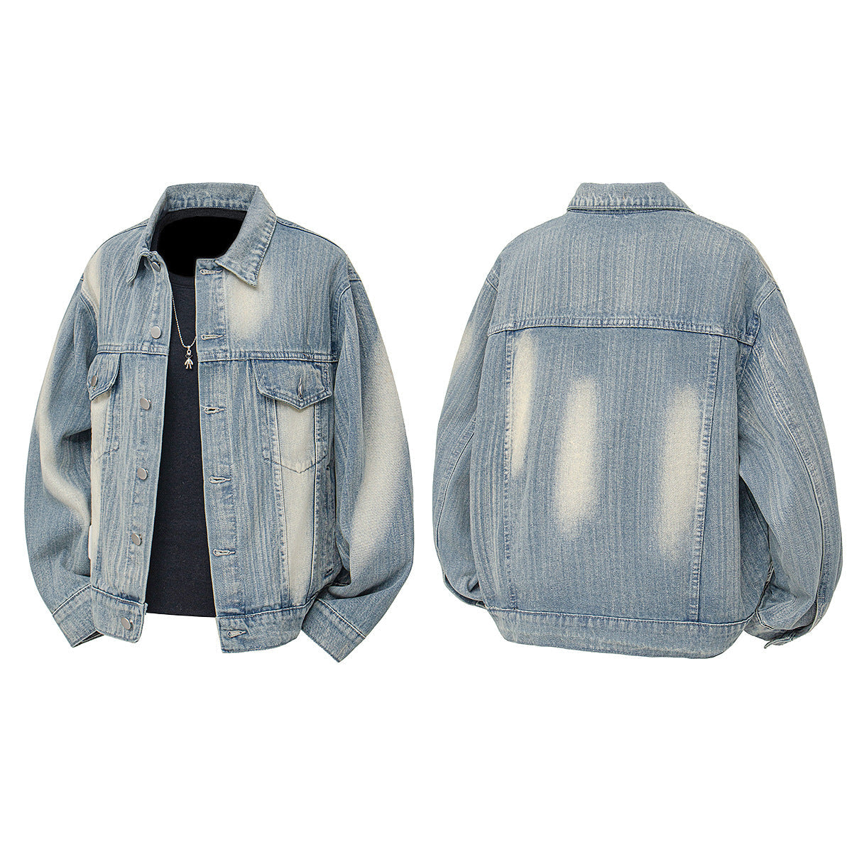 Women's Vintage-Style Denim Jacket with Casual Cut