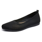 Women's Knit Ballerina Flats with Flexible Footbed