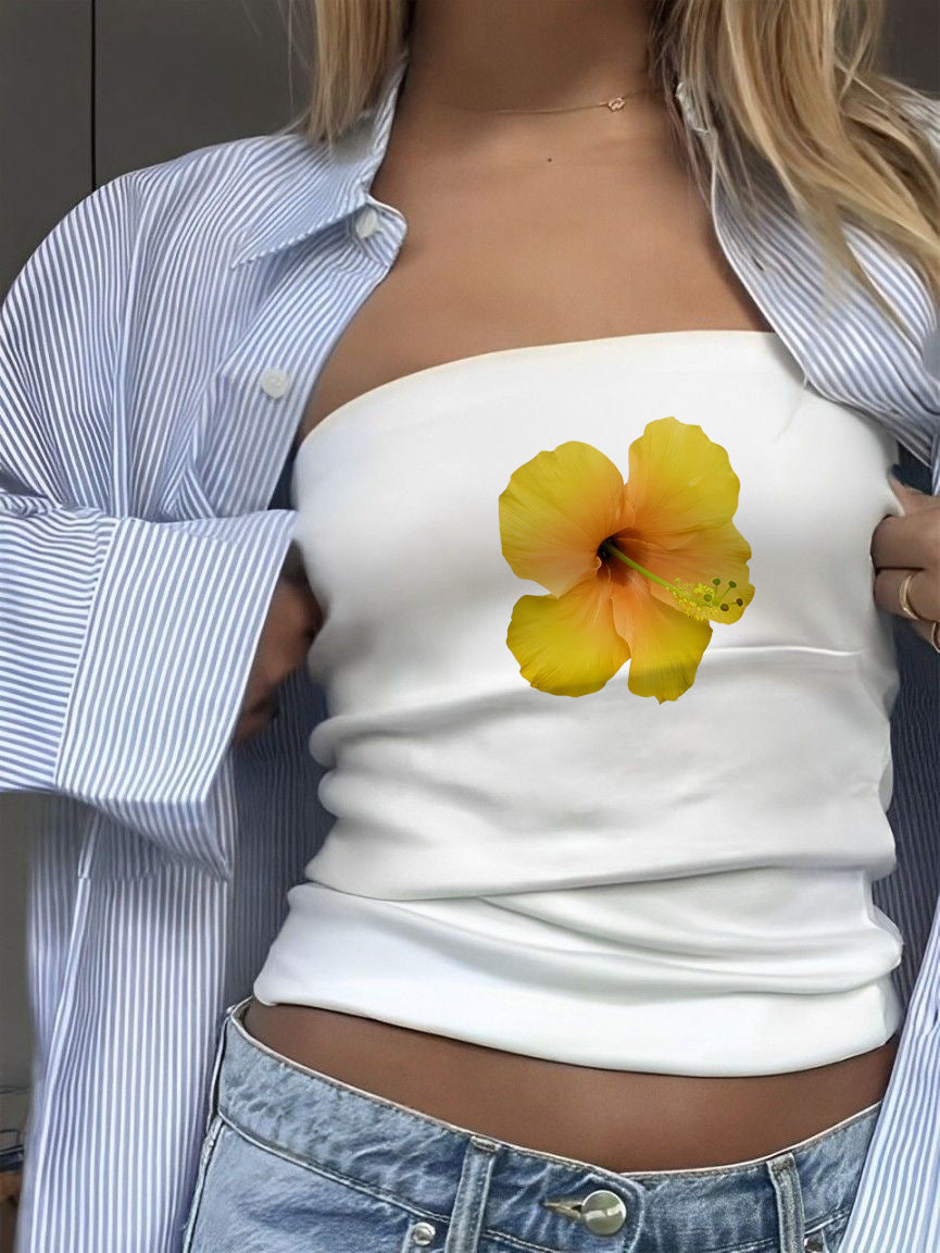 Women's Bandeau Top with Sporty France Design