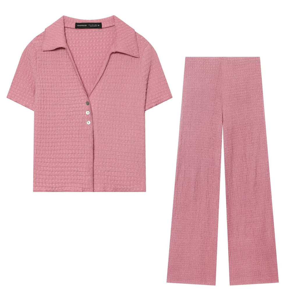 Women's High-Waisted Wide-Leg Pants