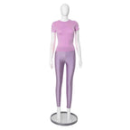 Women's Form-Fitting T-Shirt and Leggings Set