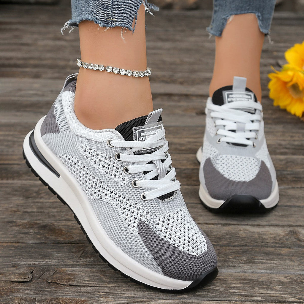 Women's Breathable Running Sneakers with Flexibly Woven Upper