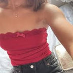 Women's Bandeau Top with Lace Trim