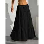 Women's Maxi Skirt with Volants