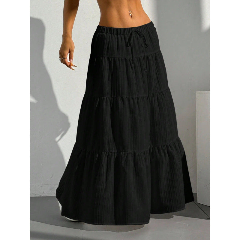 Women's Maxi Skirt with Volants
