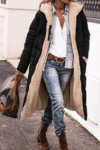 Women's Comfortable and Warm Down Jacket with Teddy Lining