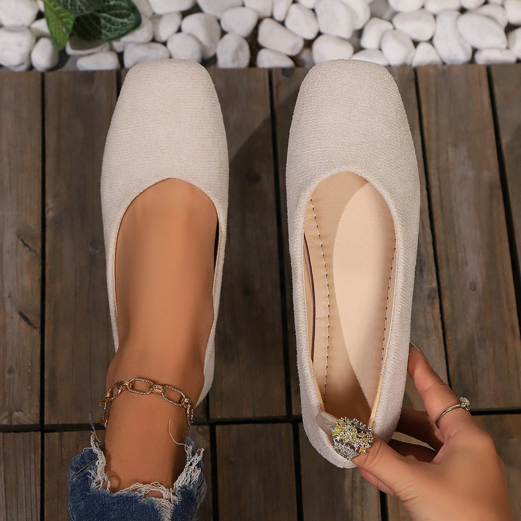 Women's Minimalist Ballet Flats with Anatomical Footbed