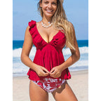Ruffled Swim Top
