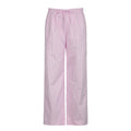 Women's Relaxed Cotton Pants with Light Stripe Pattern
