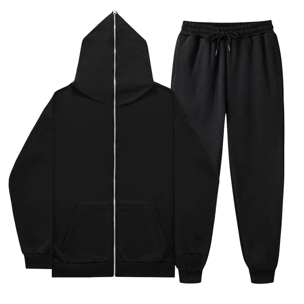Unisex French Terry Zip Hoodie and Jogging Pants Set