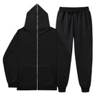 Unisex French Terry Zip Hoodie and Jogging Pants Set