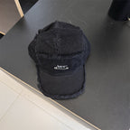 Men's Distressed Denim Snapback Cap