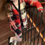 Women's Striped Knit Cardigan