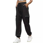 Women's Cargo Pants with Elastic Waist and Practical Pockets