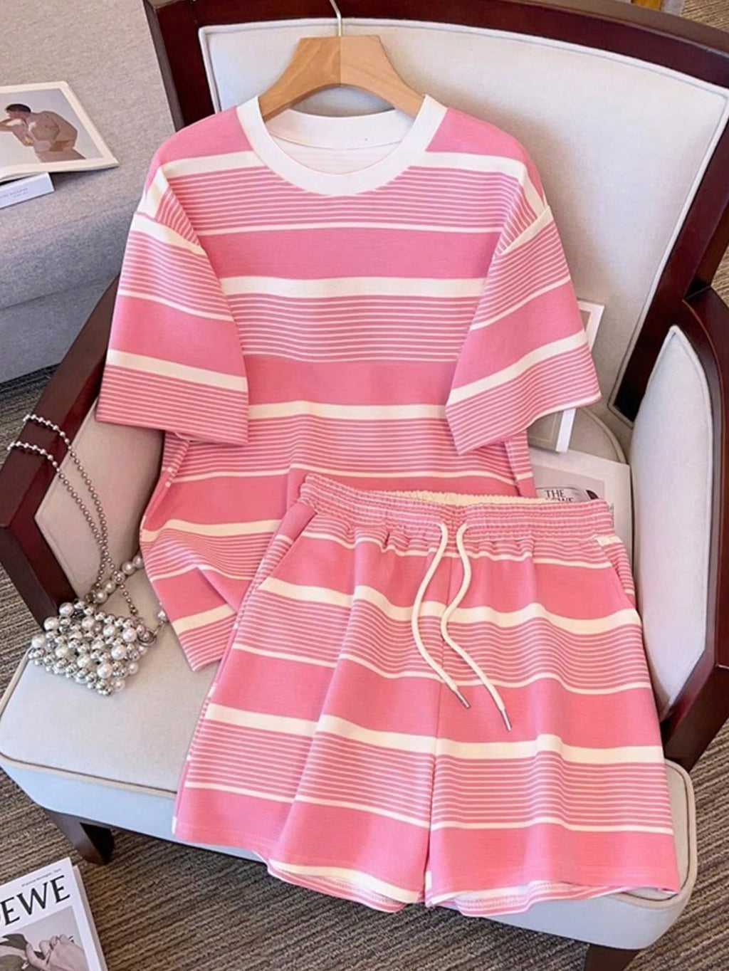 Women's Striped Loungewear Set