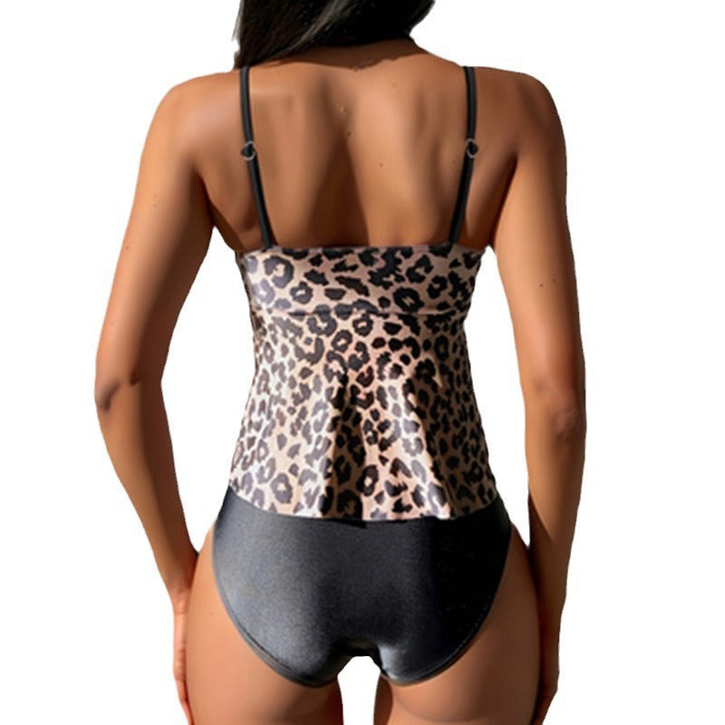 Women's Swim Top with Fashionable Wrap Look