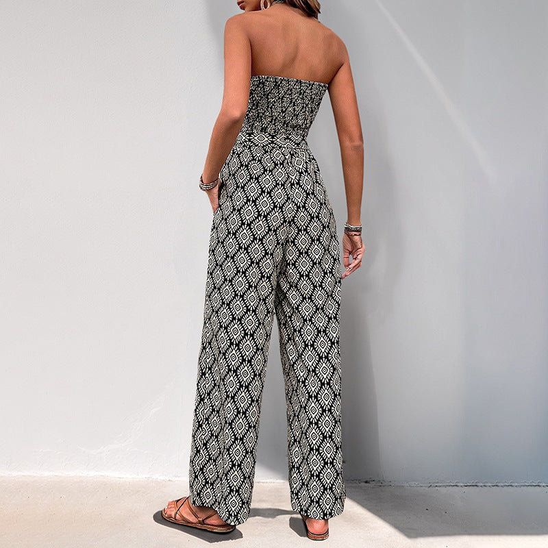 Everyday Jumpsuit with Elastic Bodice and Pattern