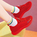 Women's Breathable Casual Sneakers with Flexible Knit Upper