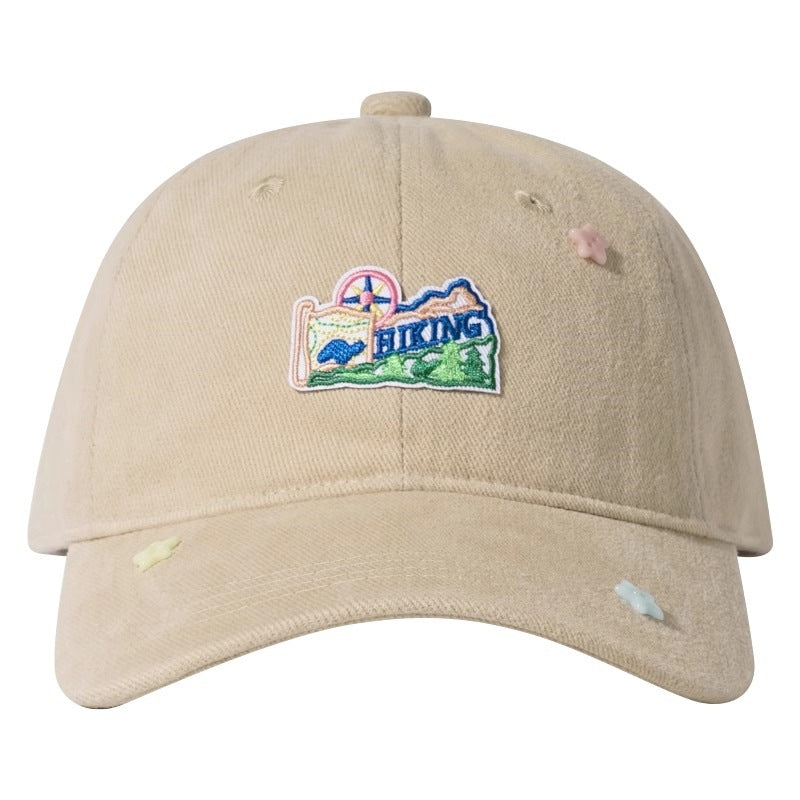 Casual Embroidered Hiking Cap