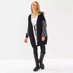 Women's Leopard Print Button-Up Cardigan