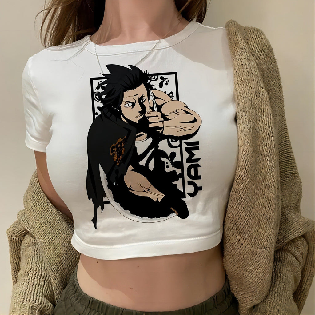 Women's Crop T-Shirt in Urban Graphic Design
