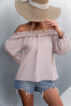 Off-Shoulder Ruffled Blouse