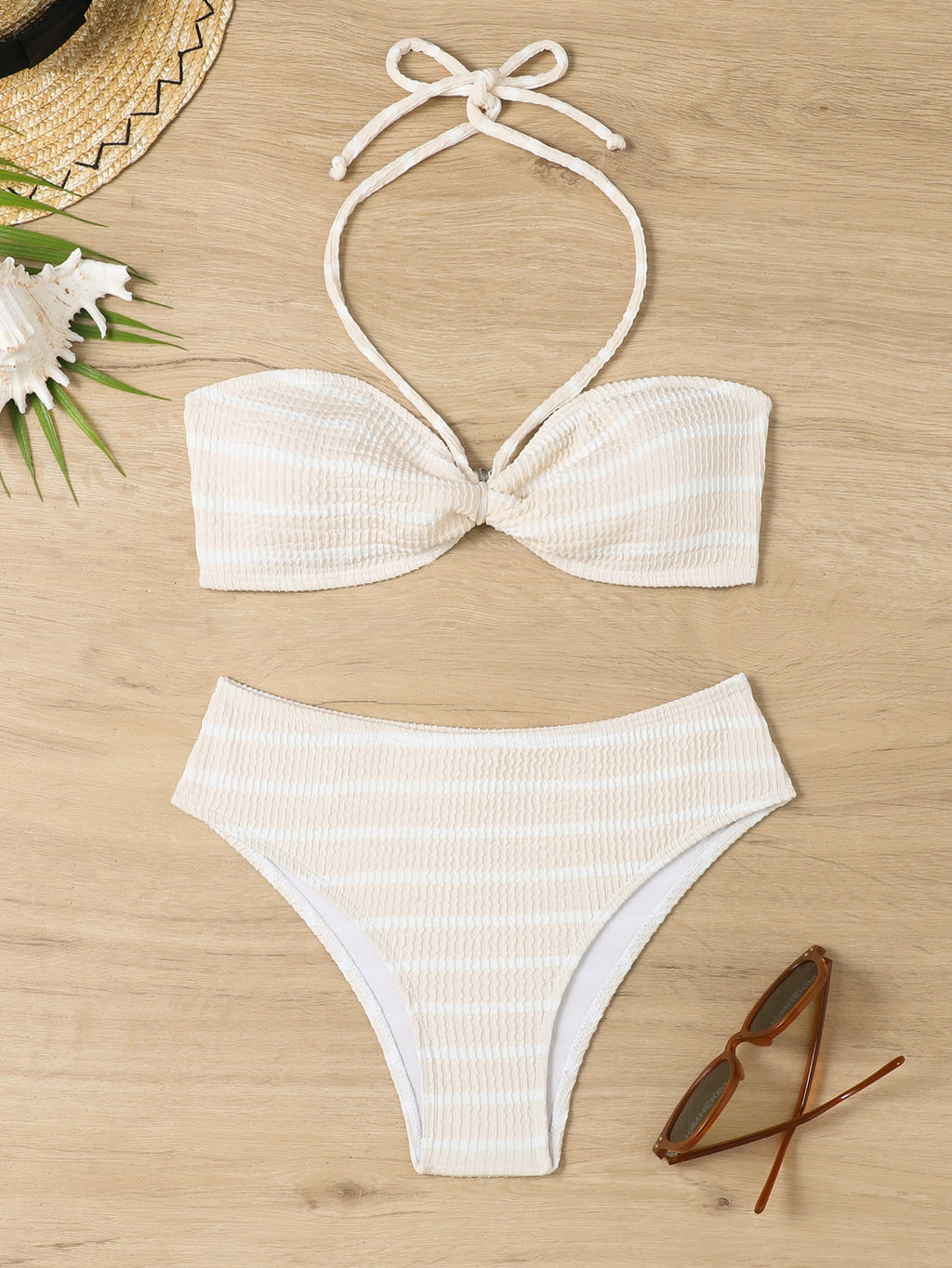 Women's Bandeau Bikini with Sophisticated Knot
