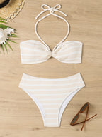 Women's Bandeau Bikini with Sophisticated Knot
