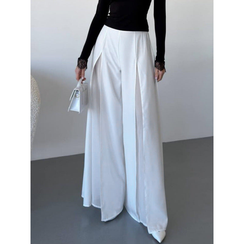 Elegant Long Trousers with Side Slits